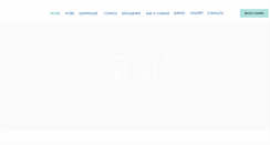 Desktop Screenshot of elsitiohotel.com